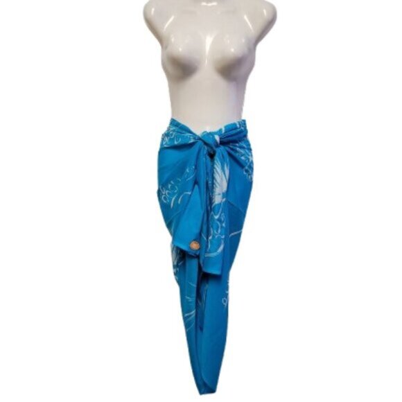 Womens Sarong Pareo Beach Cover Up Swimsuit Coverups Cotton Sarong TIE Wrap NEW - Picture 2 of 6